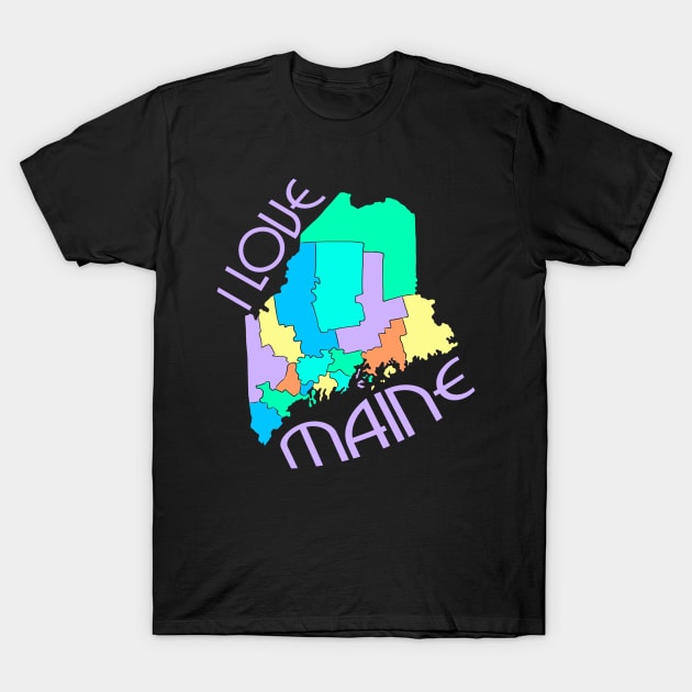 USA state: Maine T-Shirt by KK-Royal